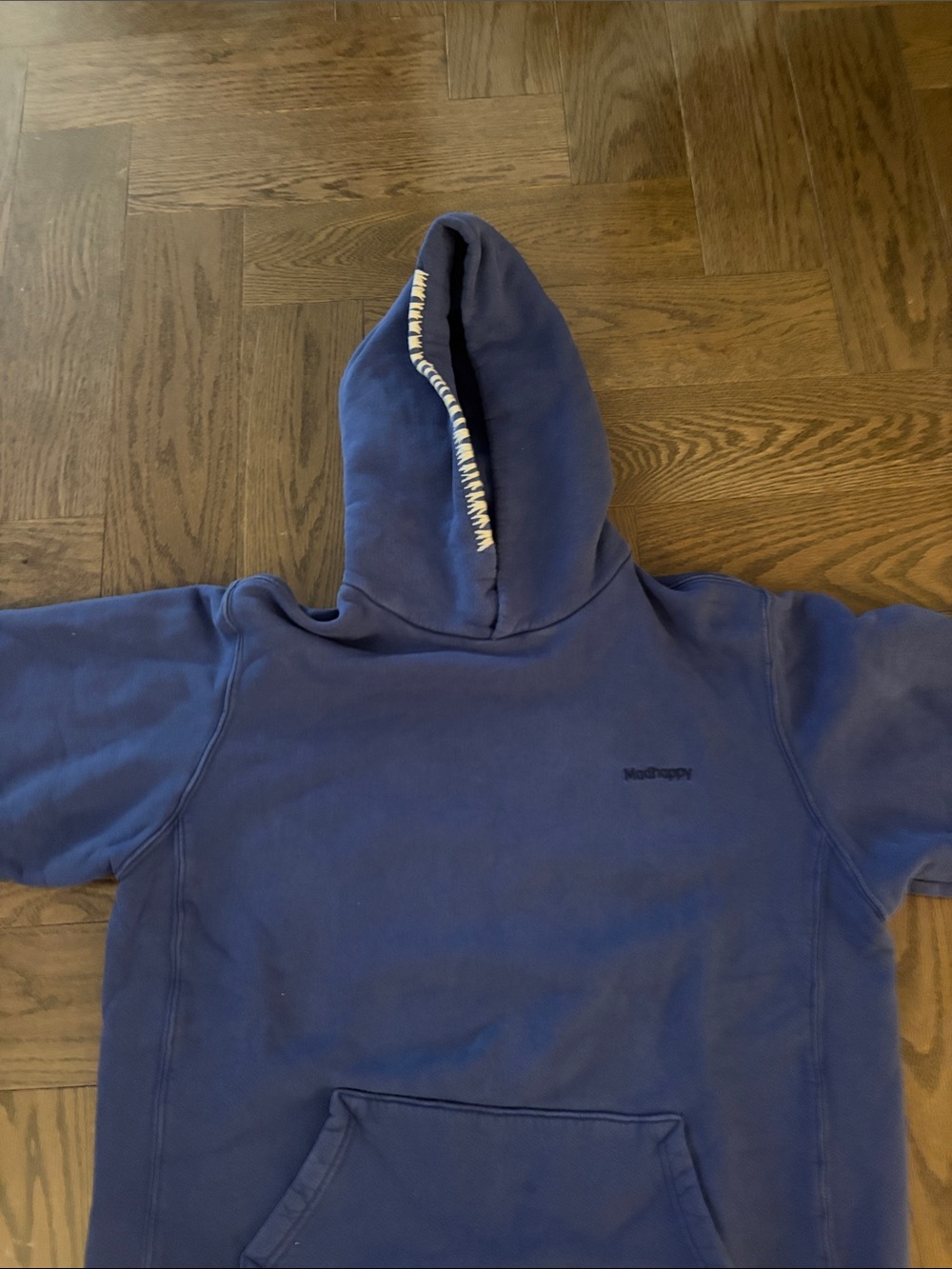 Madhappy Blue Pullover Hoodie - Picture 2 of 2